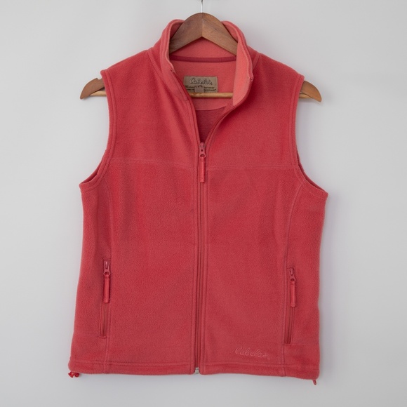 Cabela’s coral color soft fleece vest - Picture 1 of 16